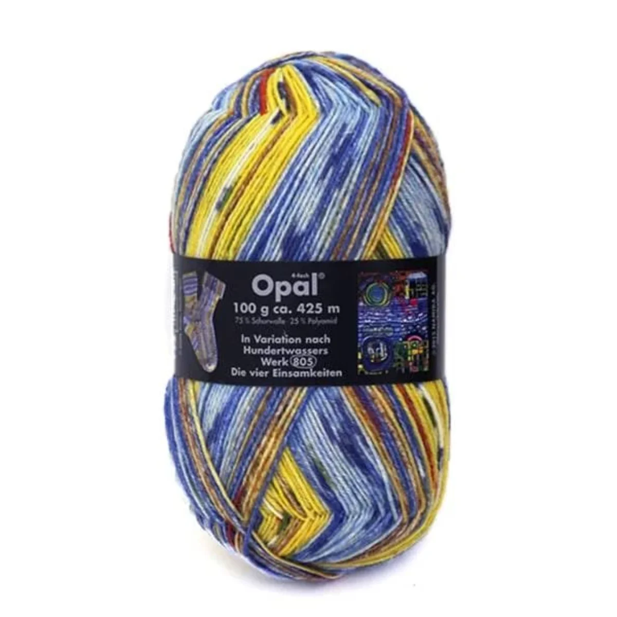 Opal Hundertwasser 4ply 100g Blue Blues