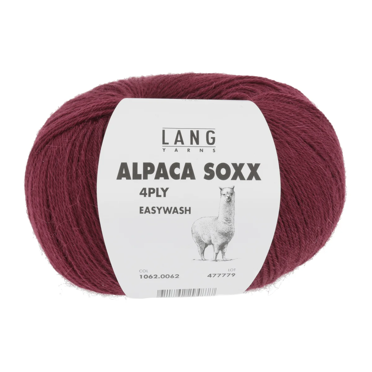 Lang Yarns Wolle - ALPACA SOXX 4-FACH/4-PLY WEINROT 100g 390m