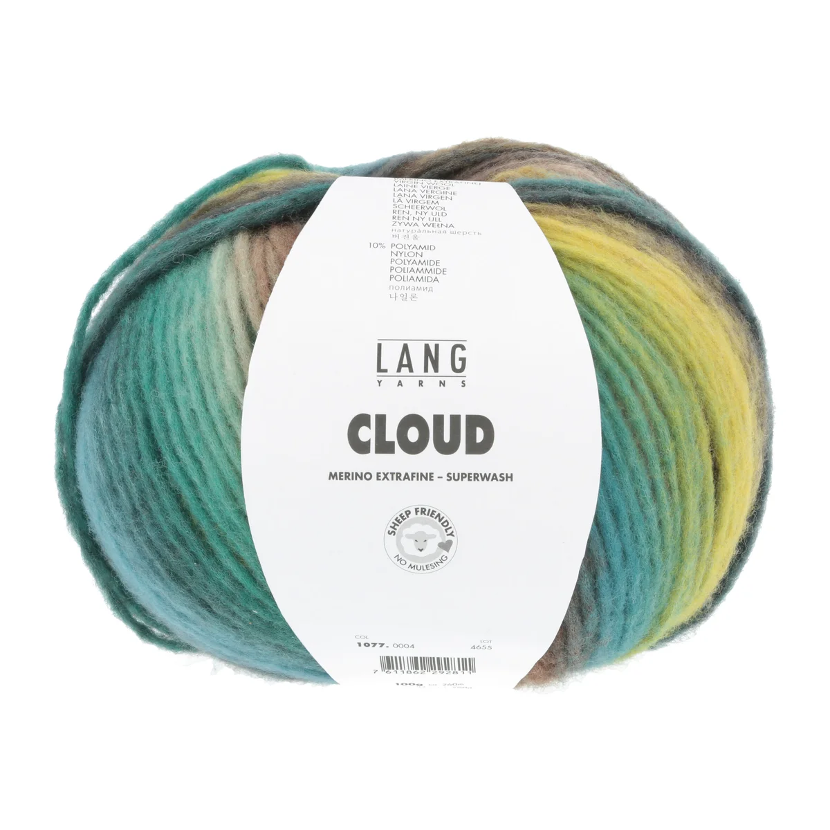 Lang Yarns Cloud grün100g 260m