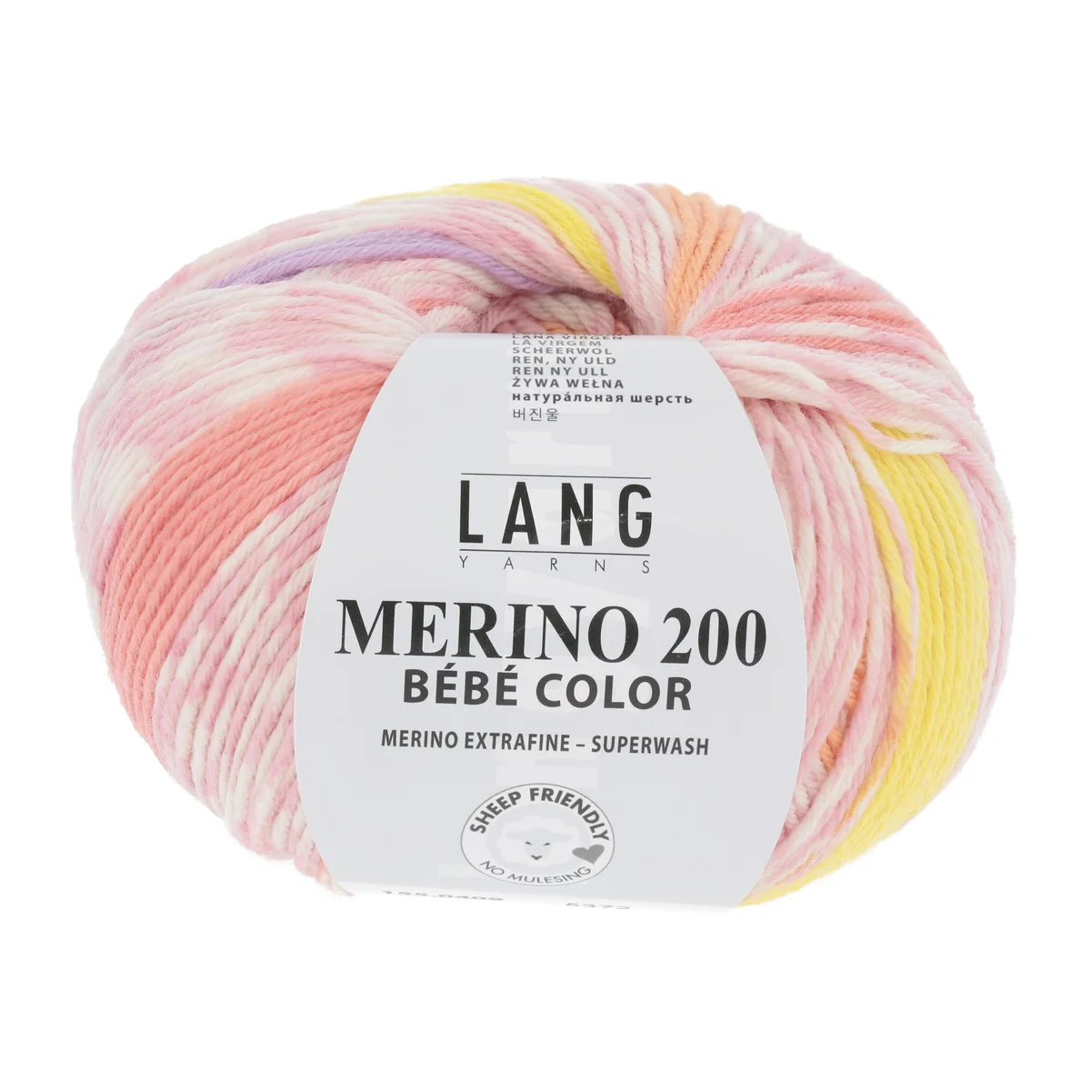 Lang Yarns MERINO 200 BEBE color ROSA 50g