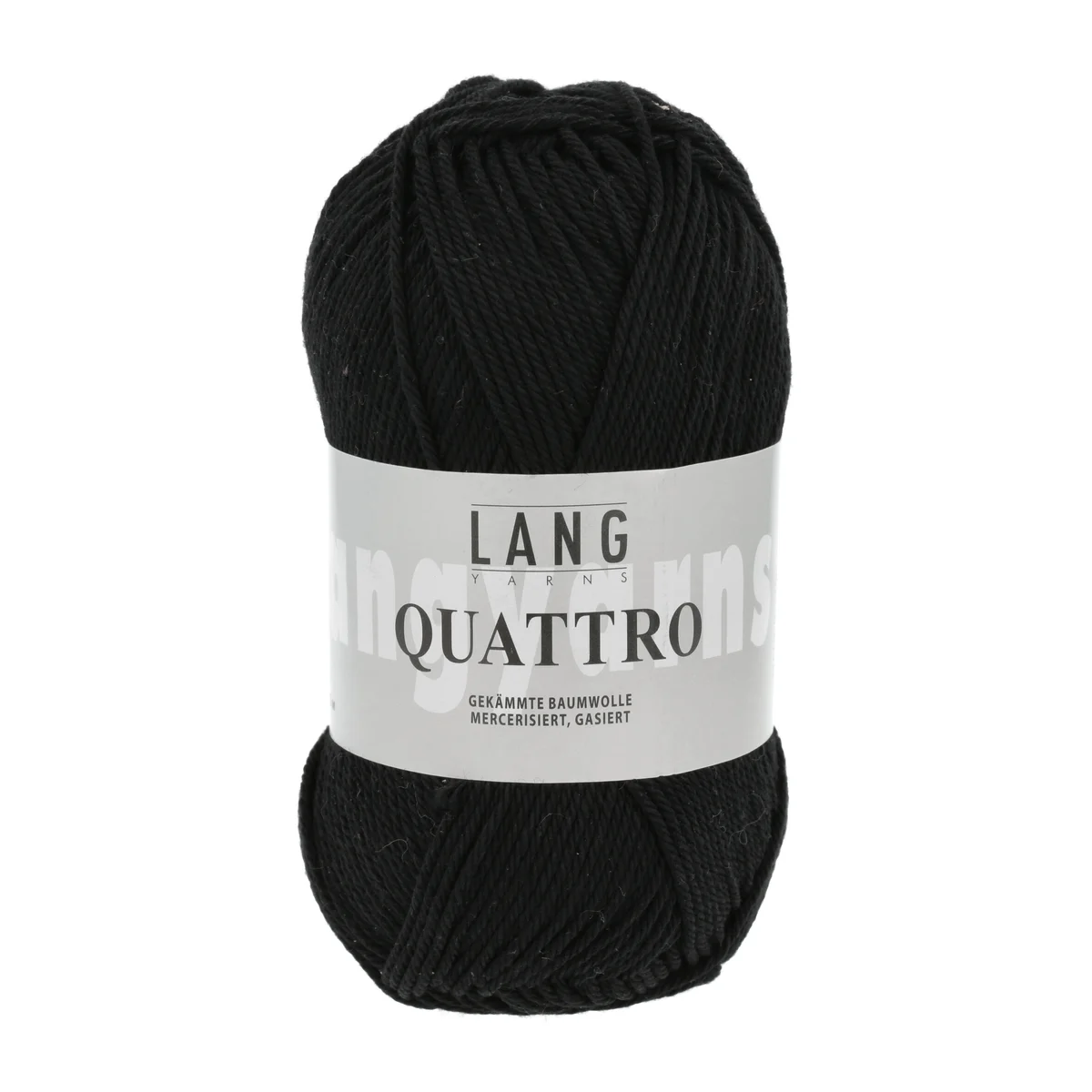 Lang Yarns QUATTRO - SCHWARZ 50g