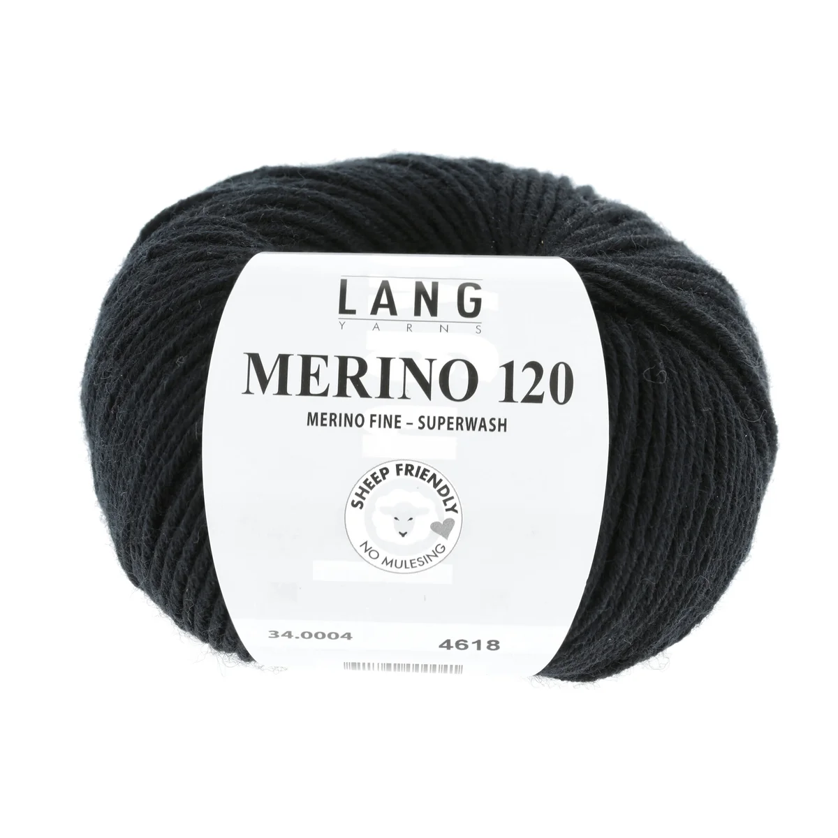 Lang Yarns MERINO 120 - SCHWARZ 50g