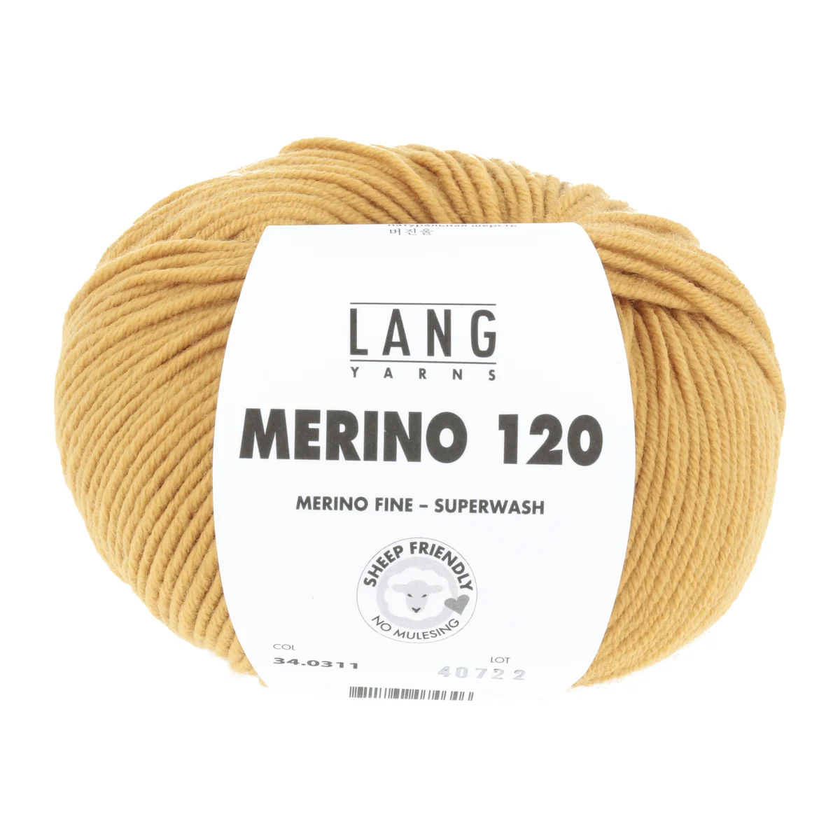 Lang Yarns MERINO 120 - OCKER 50g