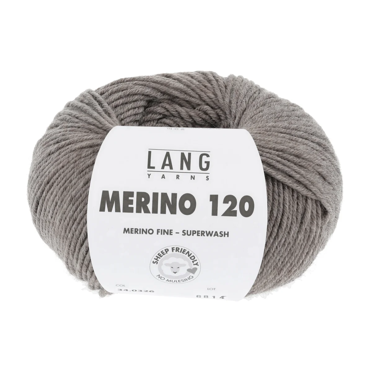 Lang Yarns MERINO 120 - DUNKELBEIGE MELANGE 50g