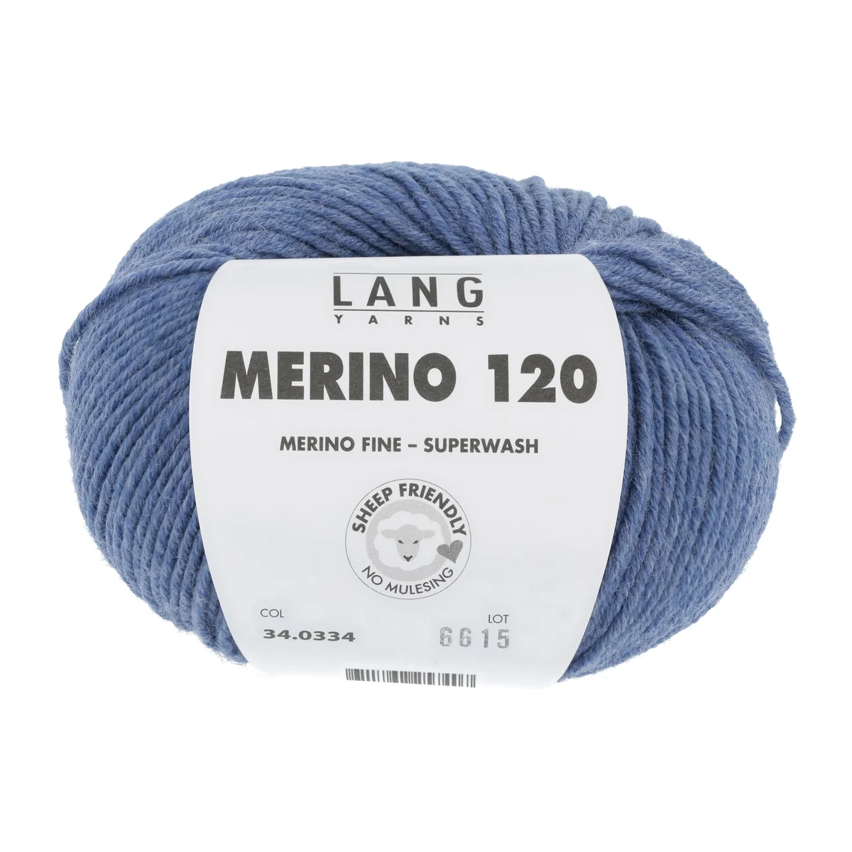 Lang Yarns MERINO 120 - JEANS MITTEL MÉLANGE 50g