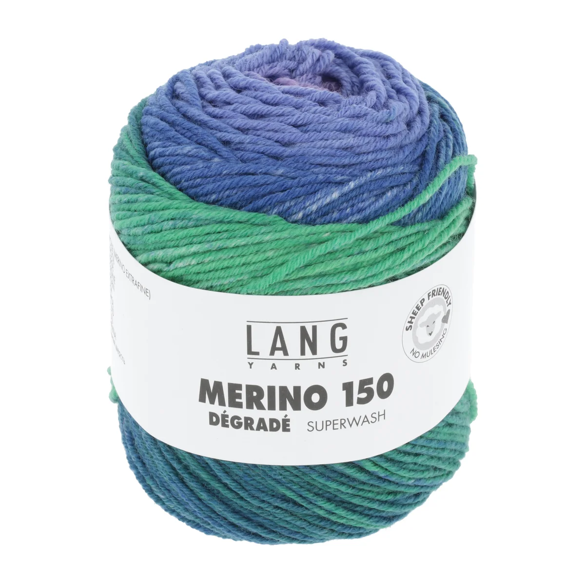 Lang Yarns Wolle - MERINO 150 DÉGRADÉ BLAU/PINK/ROT 50g 150m