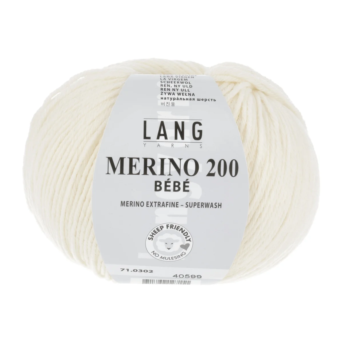 Lang Yarns MERINO 200 BEBE - ECRU 50g