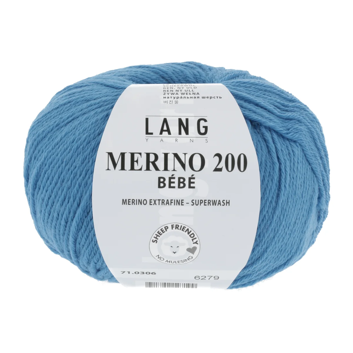 Lang Yarns MERINO 200 BEBE - BLAU 50g