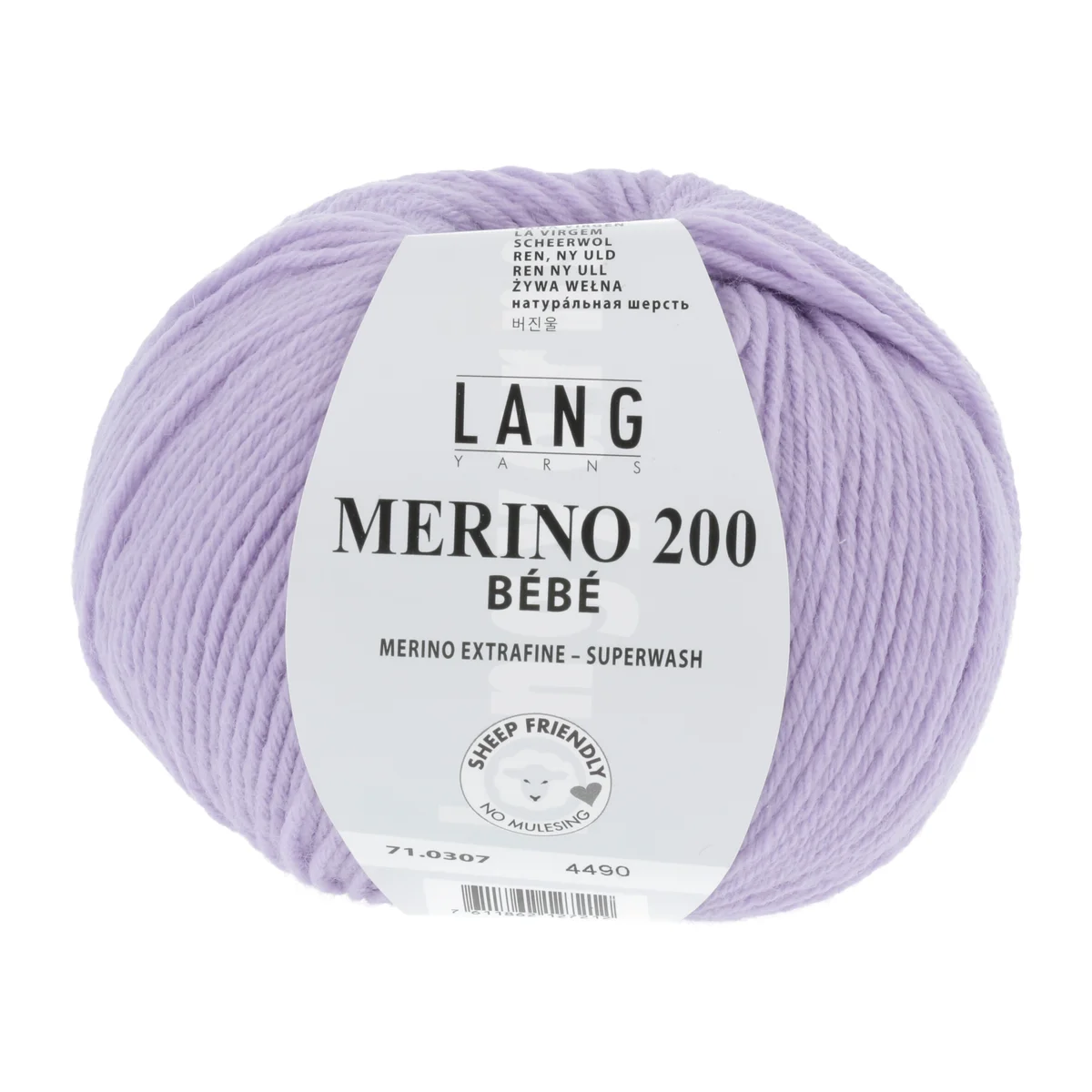 Lang Yarns MERINO 200 BEBE FLIEDER 50g