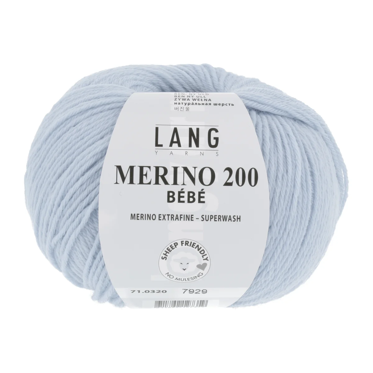Lang Yarns MERINO 200 BEBE - CIEL 50g