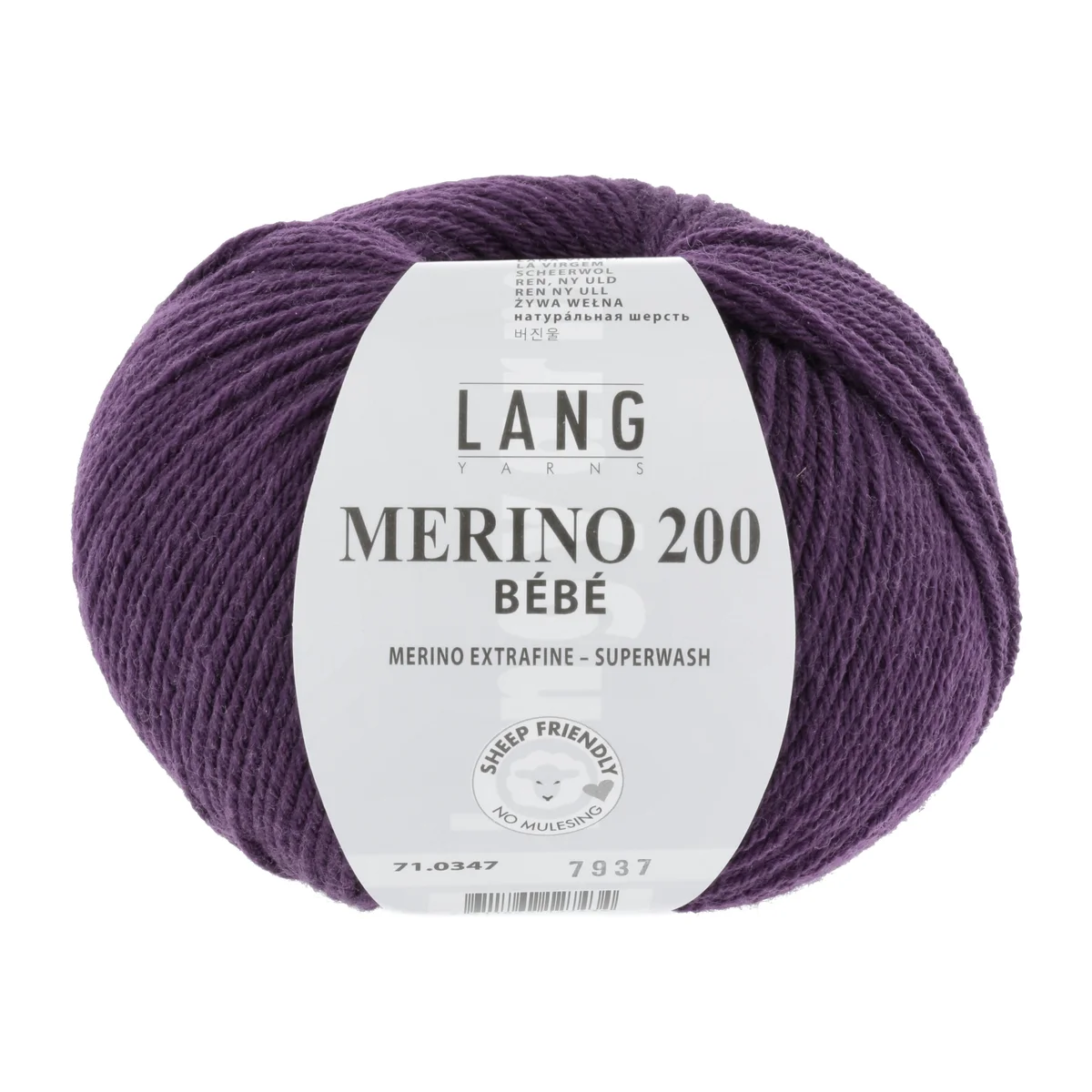 Lang Yarns MERINO 200 BEBE LILA 50g