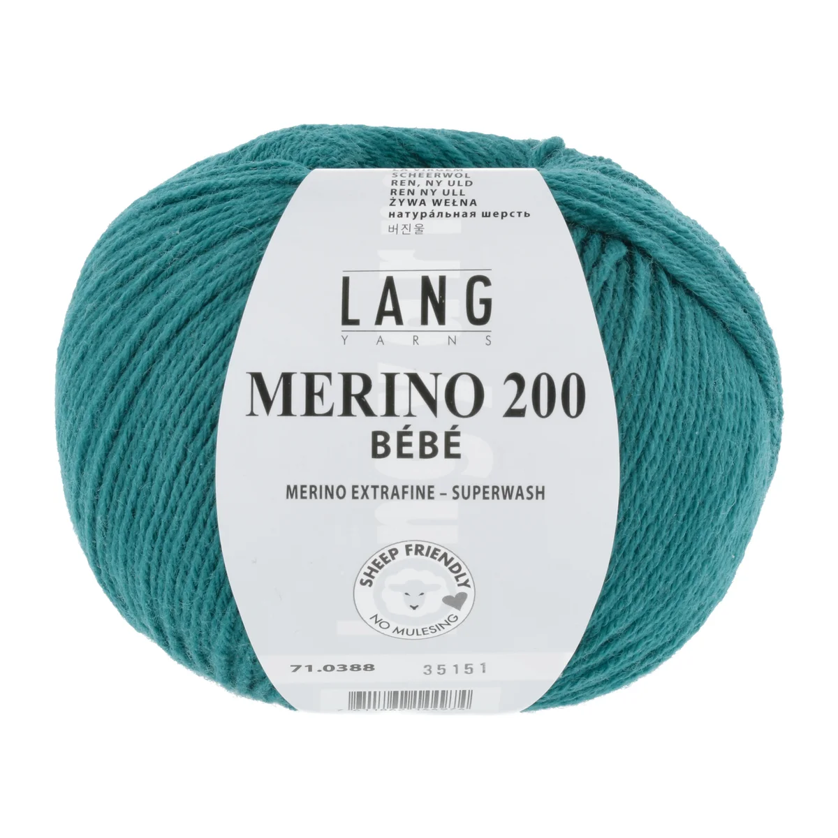 Lang Yarns MERINO 200 BEBE PETROL 50g