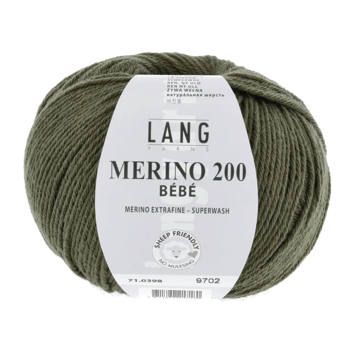 Lang Yarns MERINO 200 BEBE - OLIVE 50g