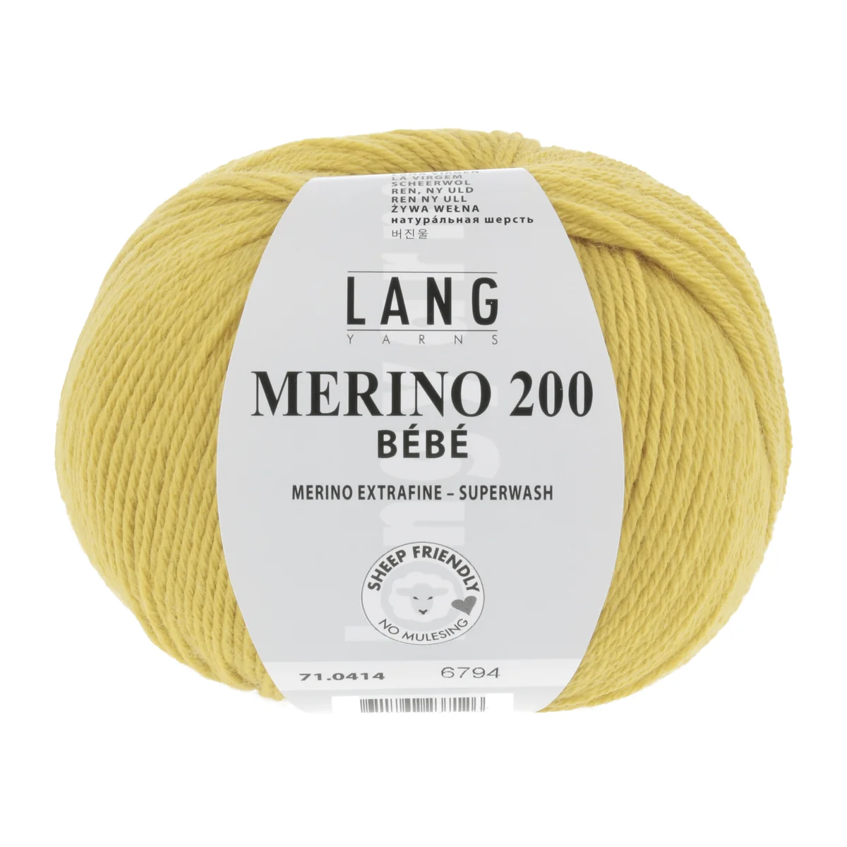 Lang Yarns MERINO 200 BEBE SONNENGELB 50g