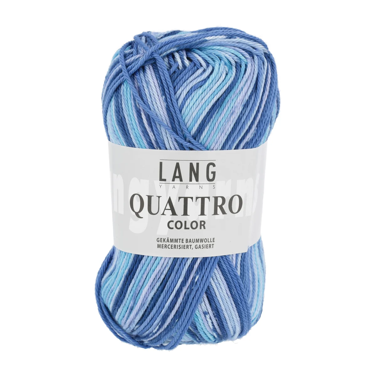 Lang Yarns QUATTRO COLOR - BLAU/TÜRIKS 50g