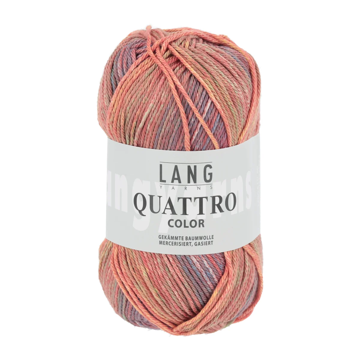Lang Yarns QUATTRO COLOR LACHS/ROSA/GRÜN 50g