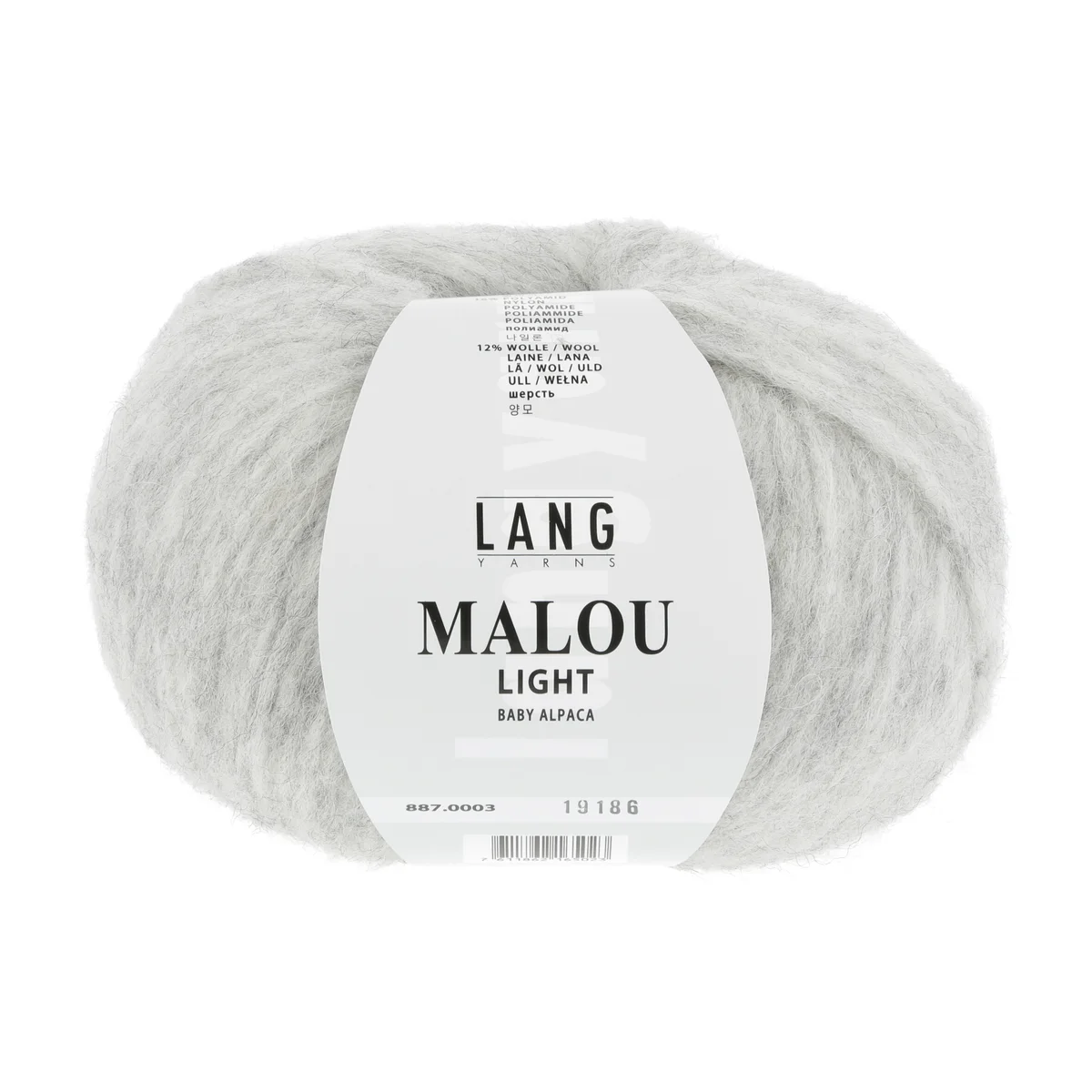 Lang Yarns MALOU LIGHT HELLGRAU 50g