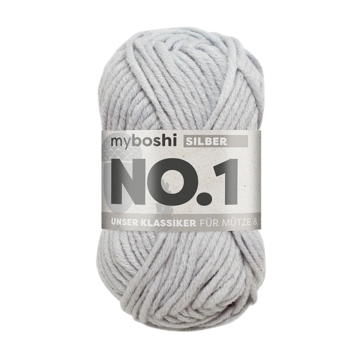 myboshi  Wolle No.1 silber  - 50g