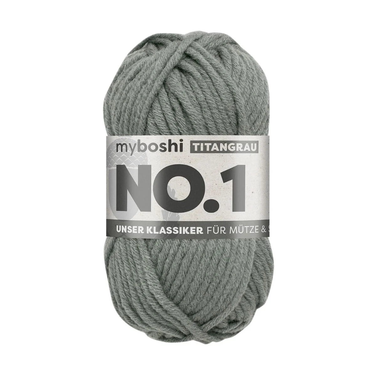 myboshi  Wolle No.1 titangrau  - 50g
