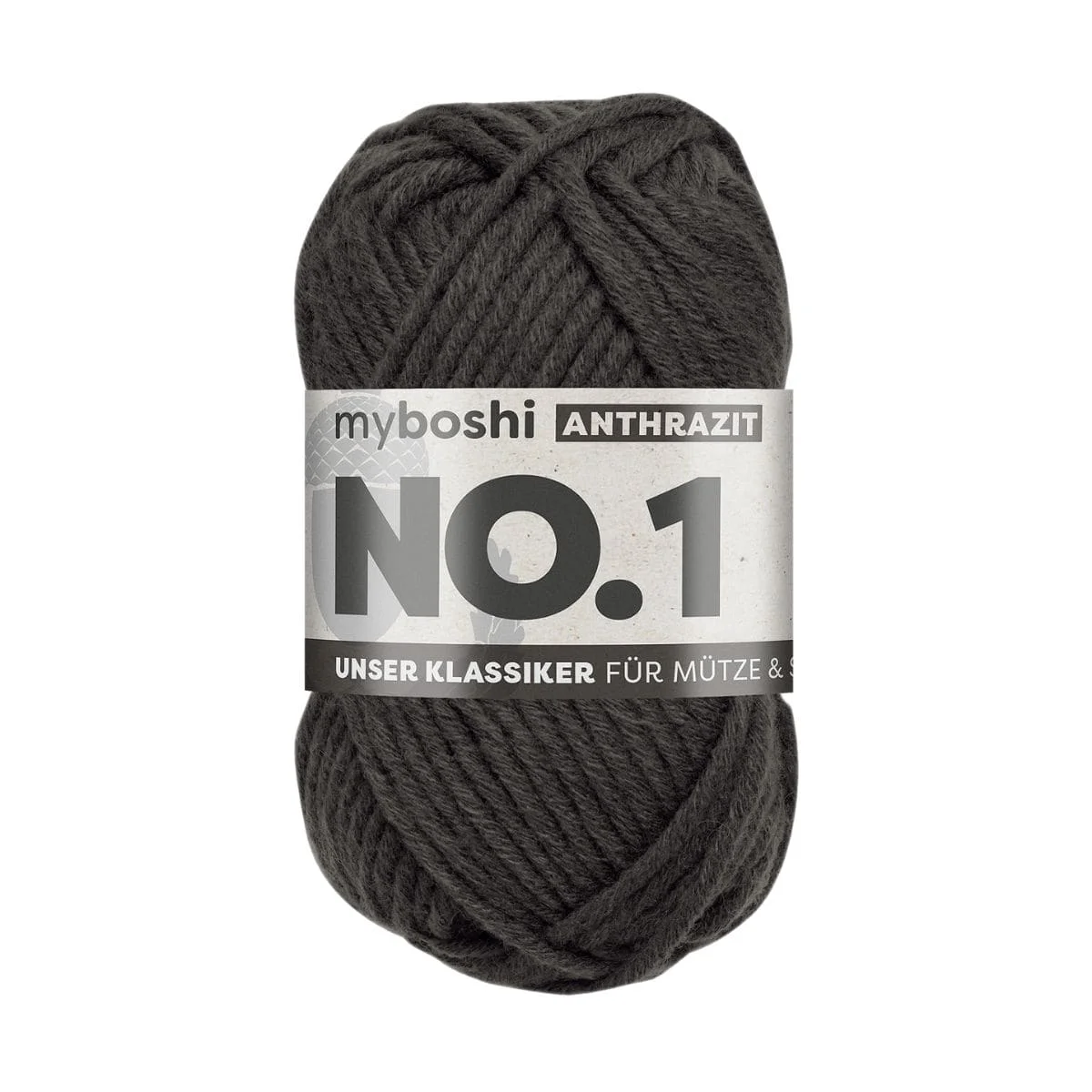 myboshi  Wolle No.1 anthrazit  - 50g