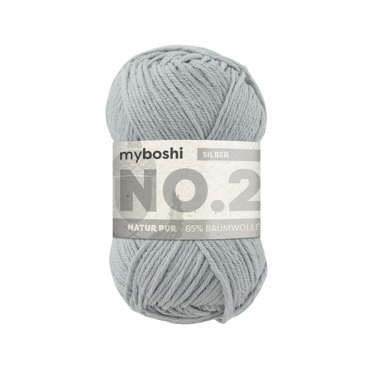 myboshi  Wolle No.2 silber  - 50g