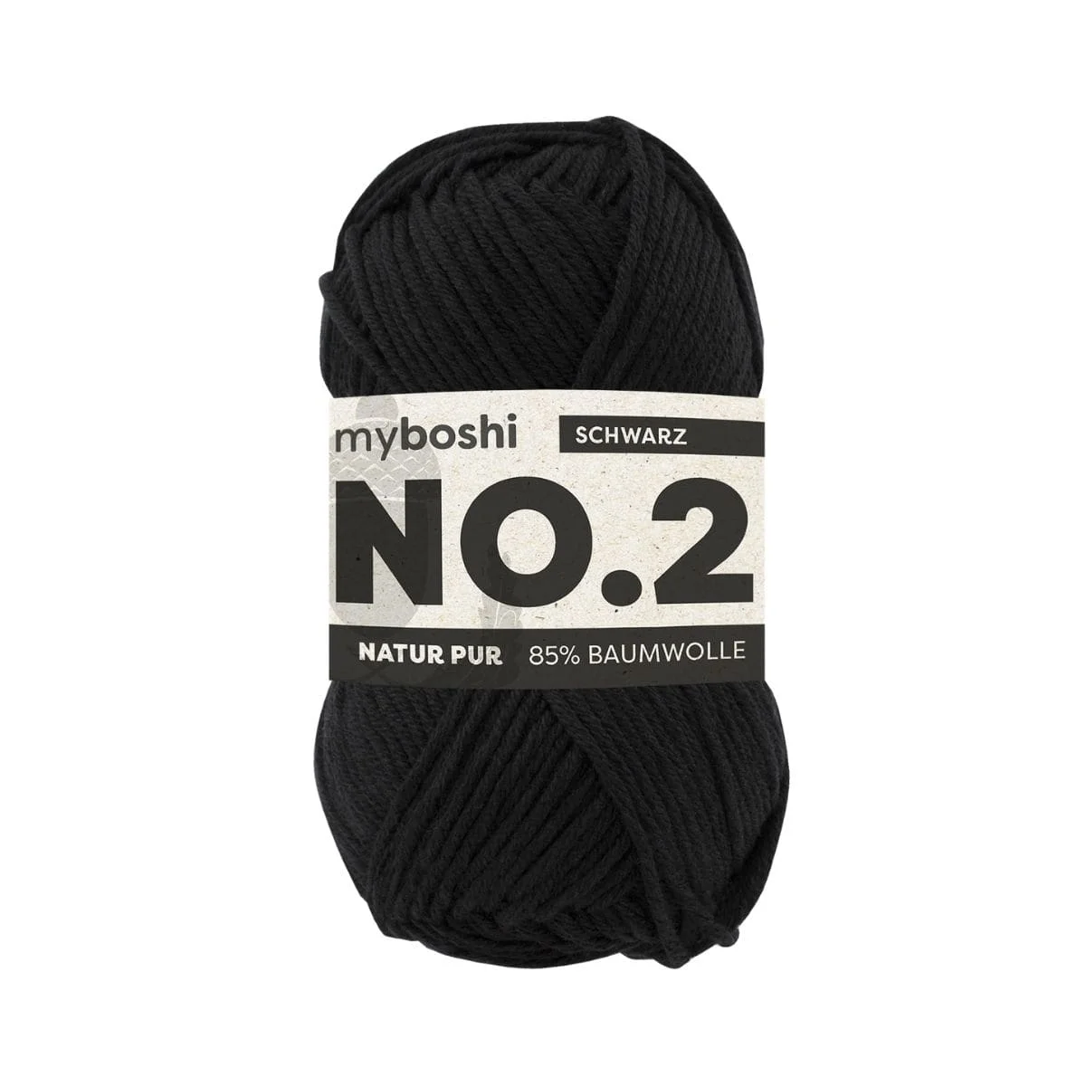 myboshi  Wolle No.2 schwarz  - 50g
