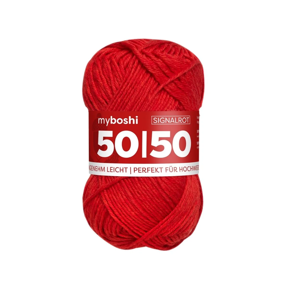 myboshi  Wolle 50/50 signalrot  - 50g