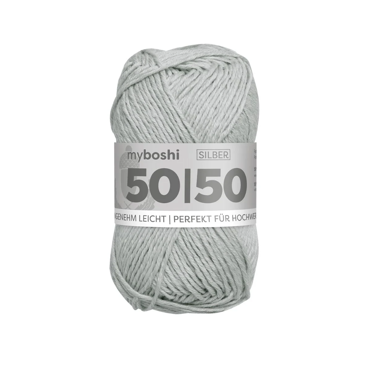 myboshi  Wolle 50/50 silber  - 50g